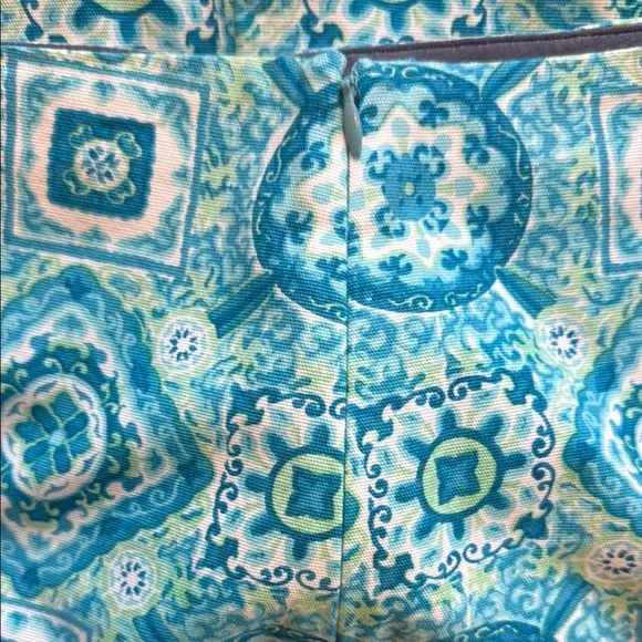 NWT Talbot’s Petite Patterned Blue Skirt Size 12P - Picture 9 of 9